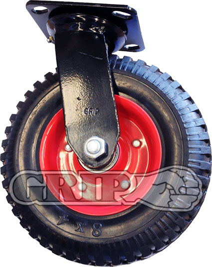 42090 - Grip 206mm 235kg Puncture Proof Wheel Castor Swivel Plate