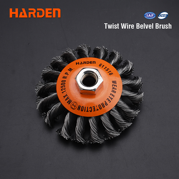 611516- Harden Cup Twist Wire Bevel Brush 125MM (14x2)