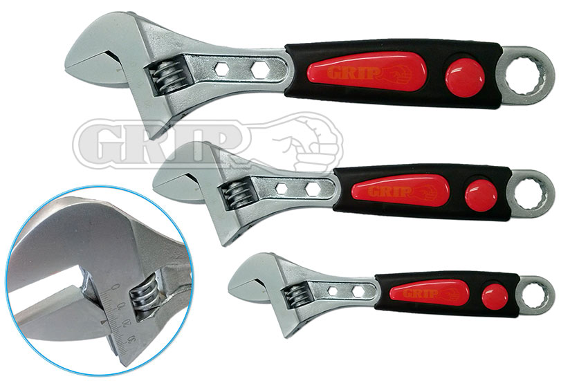 87035 - 3 Piece Adjustable Wrench Set