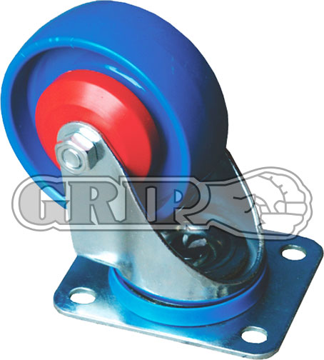 41979 - Grip 100mm  200kg Blue Nylon Wheel Castor Swivel Plate
