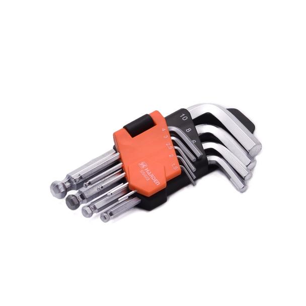 540603- Harden 9 Piece Metric Short Ball-End Hex Key Wrench Set.