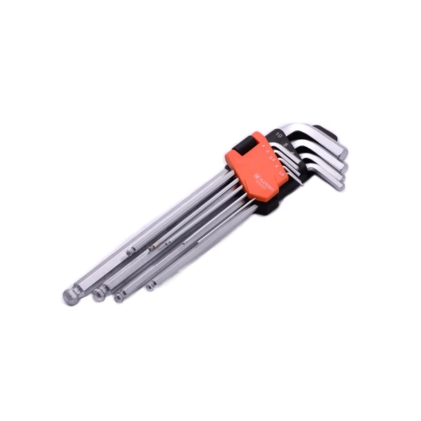 540609- Harden 9 Piece Metric Long Ball-End Hex Key Wrench Set.