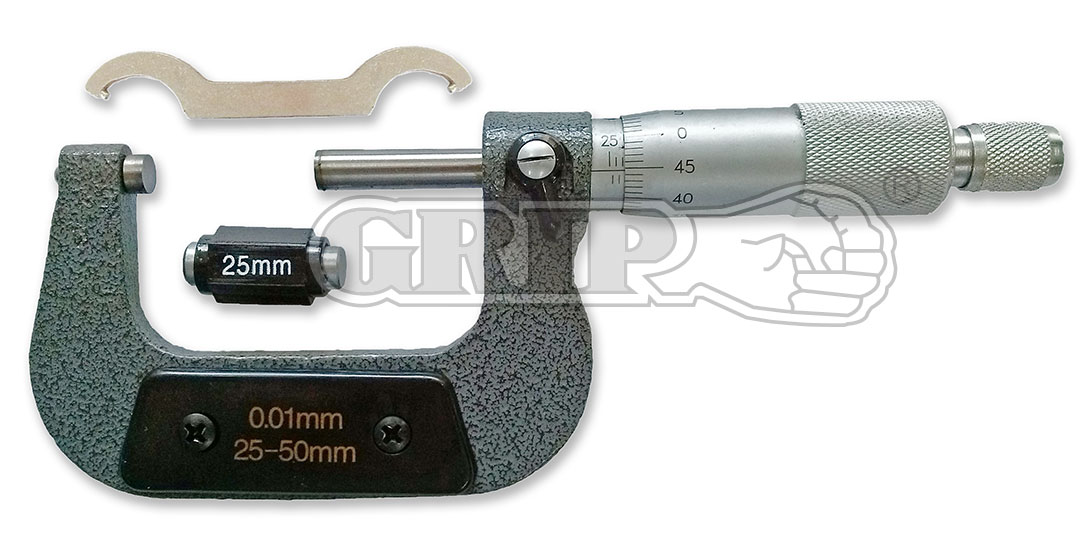 59081 - 25-50mm Metric External Micrometre Screw Gauge