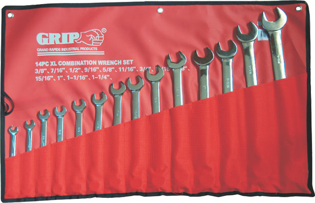 89240 - 14 Pc Extra Long Combination Spanner Set