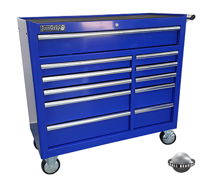 A00067 - 11 Drawer Roller Cabinet Blue