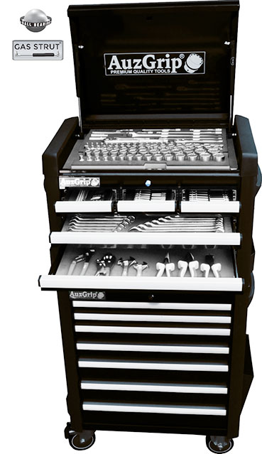 A76025 AuzGrip 259 Pc Metric Tool Chest and Roller Cabinet